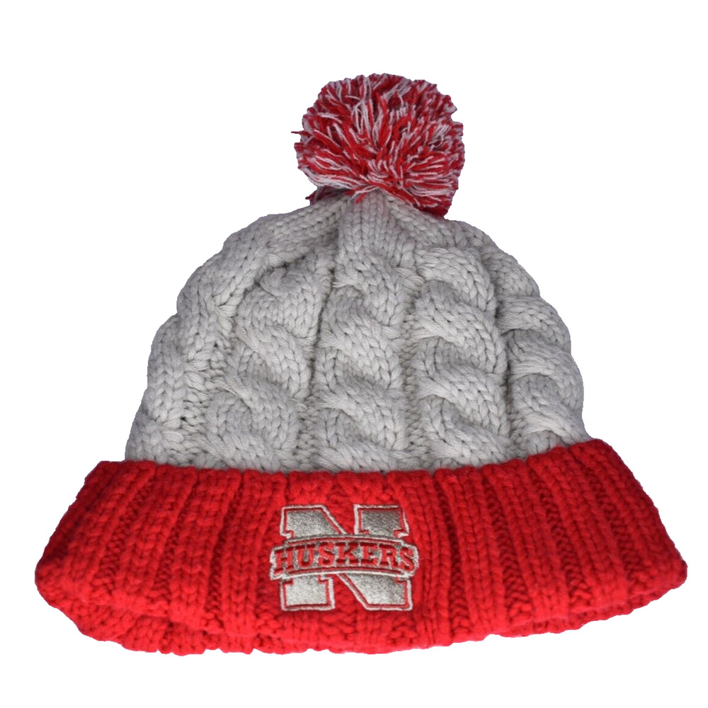 Top of the World Nebraska Cornhuskers Huskies Sweater Knit Hat -- Adult OSFA